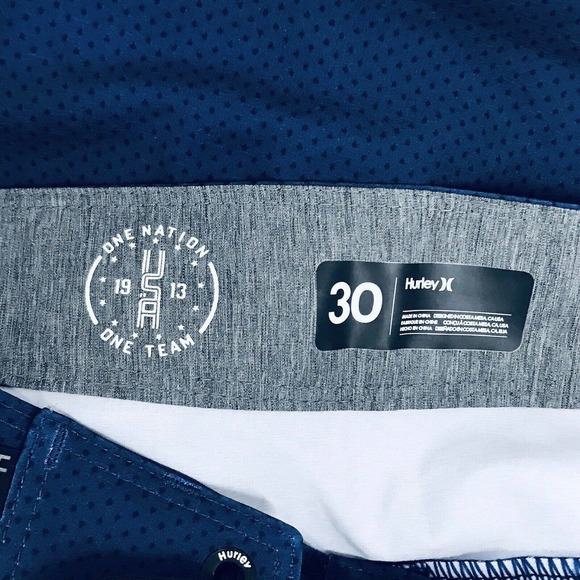 Hurley 30 Swim Trunks Board Shorts Flaw NWT Y10 - Picture 3 of 7